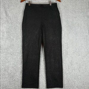 Like New SANCTUARY Women’s Black/ Silver Glitter Stretch Pull On Pant, Size S